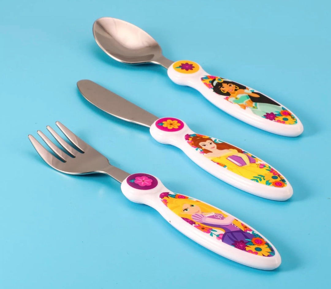 Disney Princess 3Pc Cutlery Set