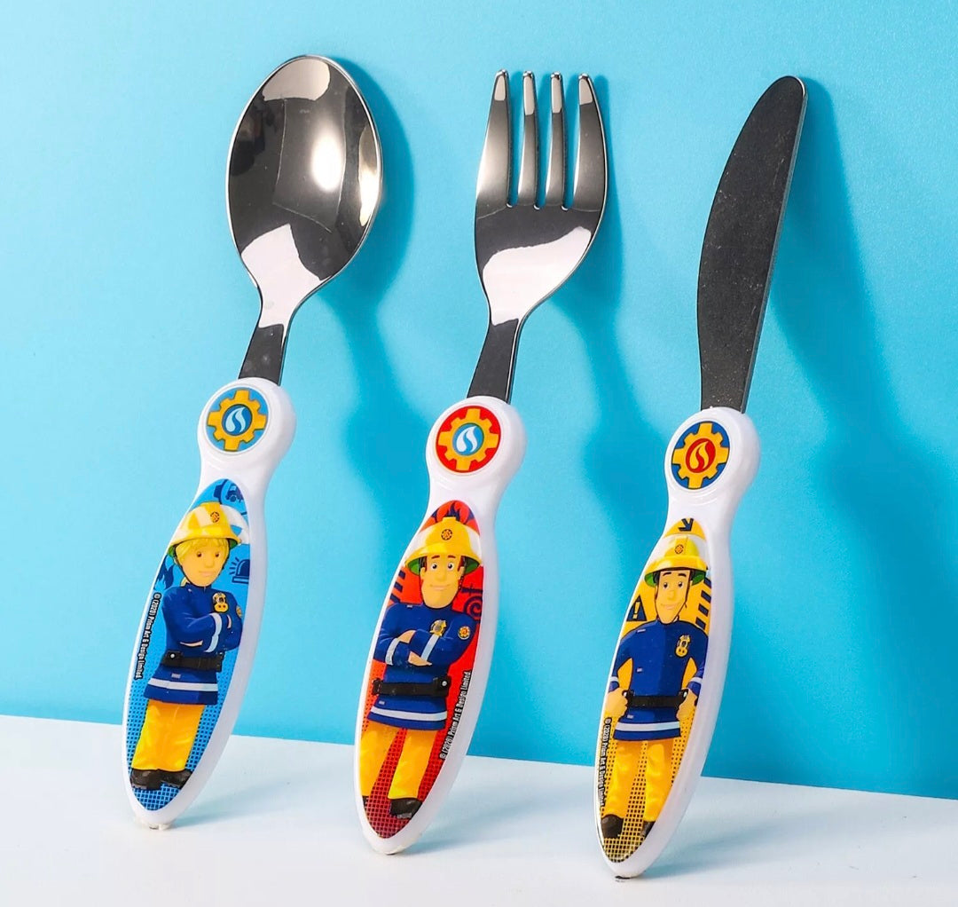 Fireman Sam 3Pc Cutlery Set