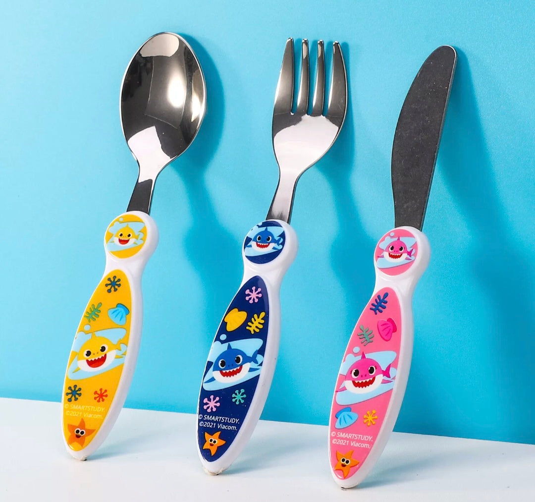 Baby Shark 3Pc Cutlery Set