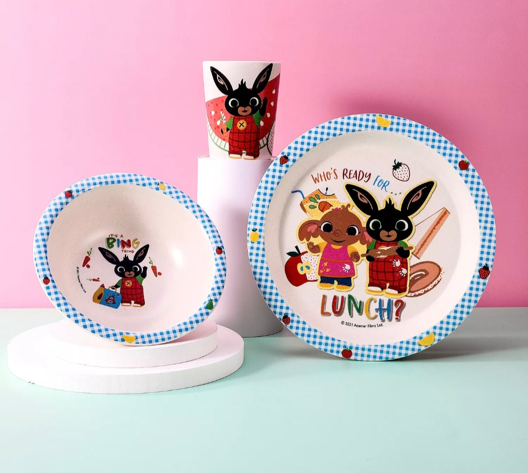 Bing 3Pc Wooden Dinner Set