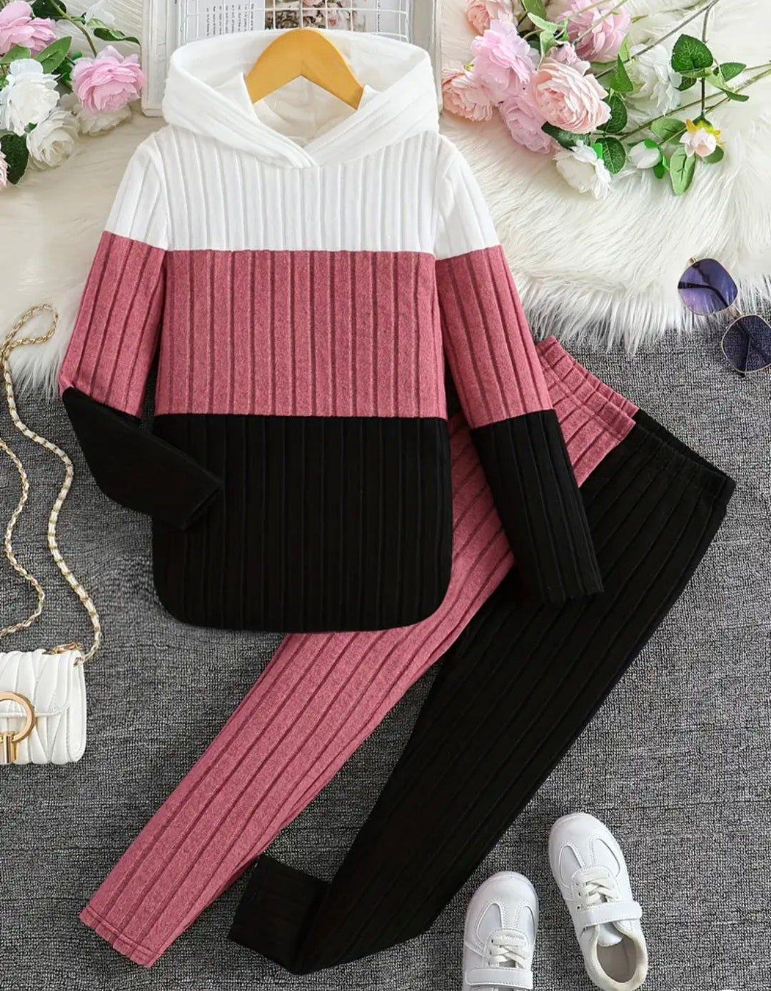 Girls 2Pc Hoodie + Pants Set