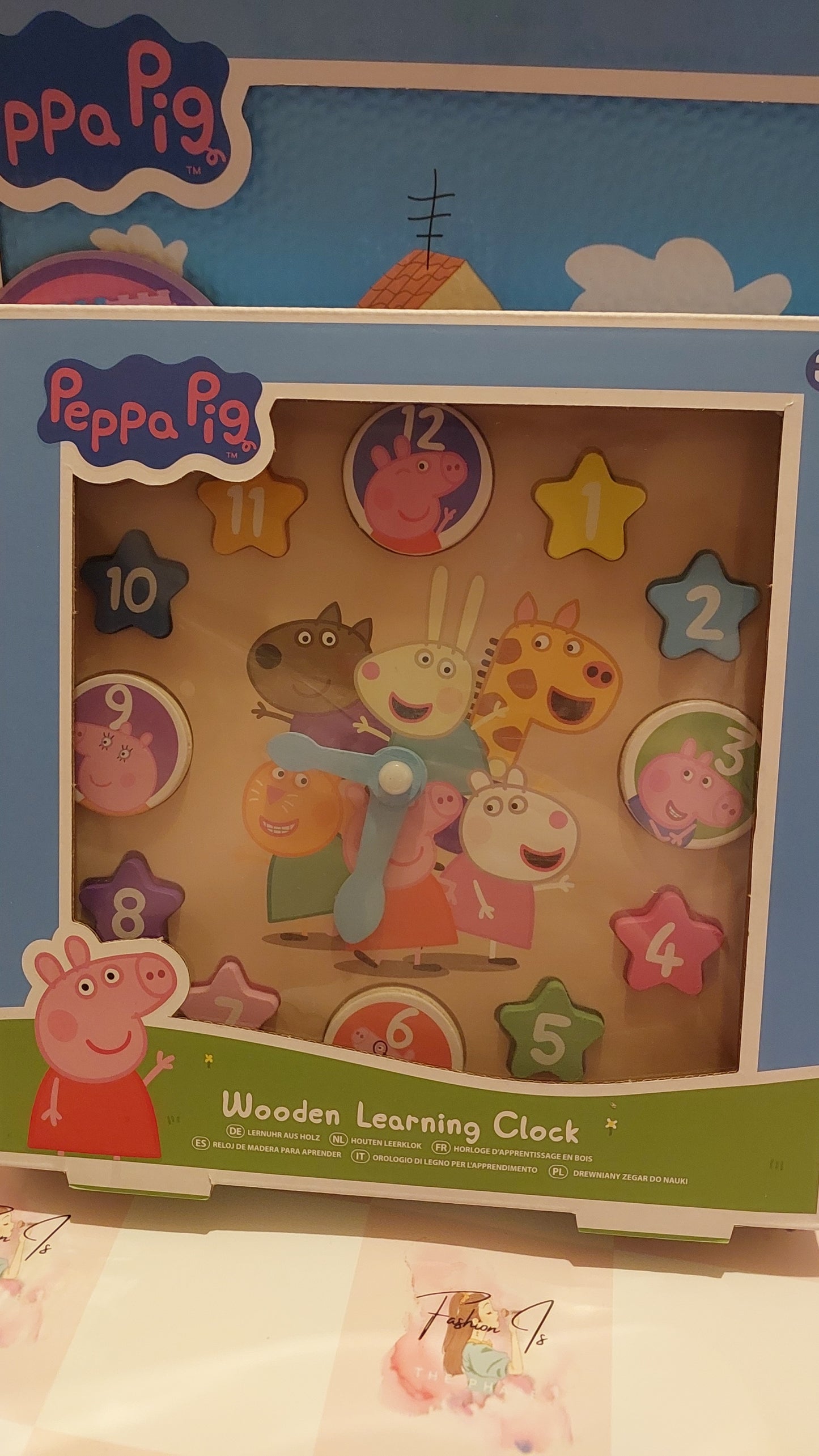 Peppa Pig Wooden Clock