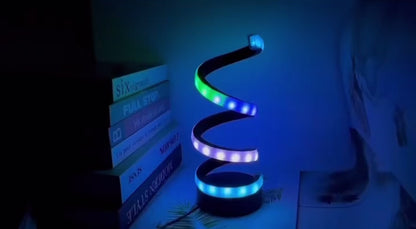 Spiral LED Table Lamp USB Powered