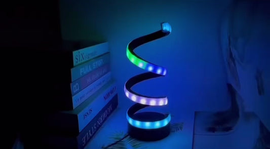 Spiral LED Table Lamp USB Powered