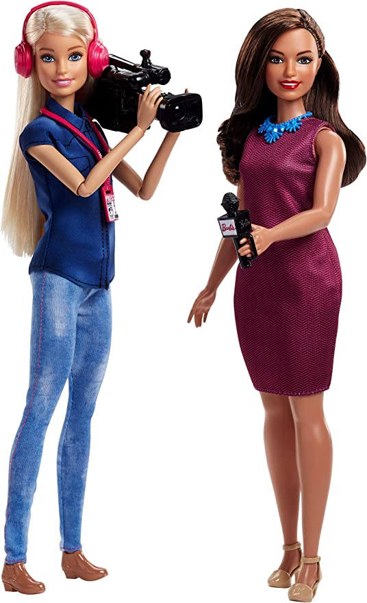 Barbie TV News Twin Doll Play Set