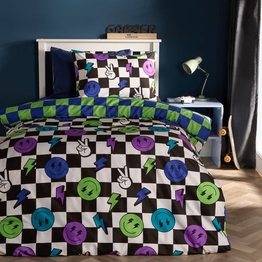Checkerboard Duvet Cover Set