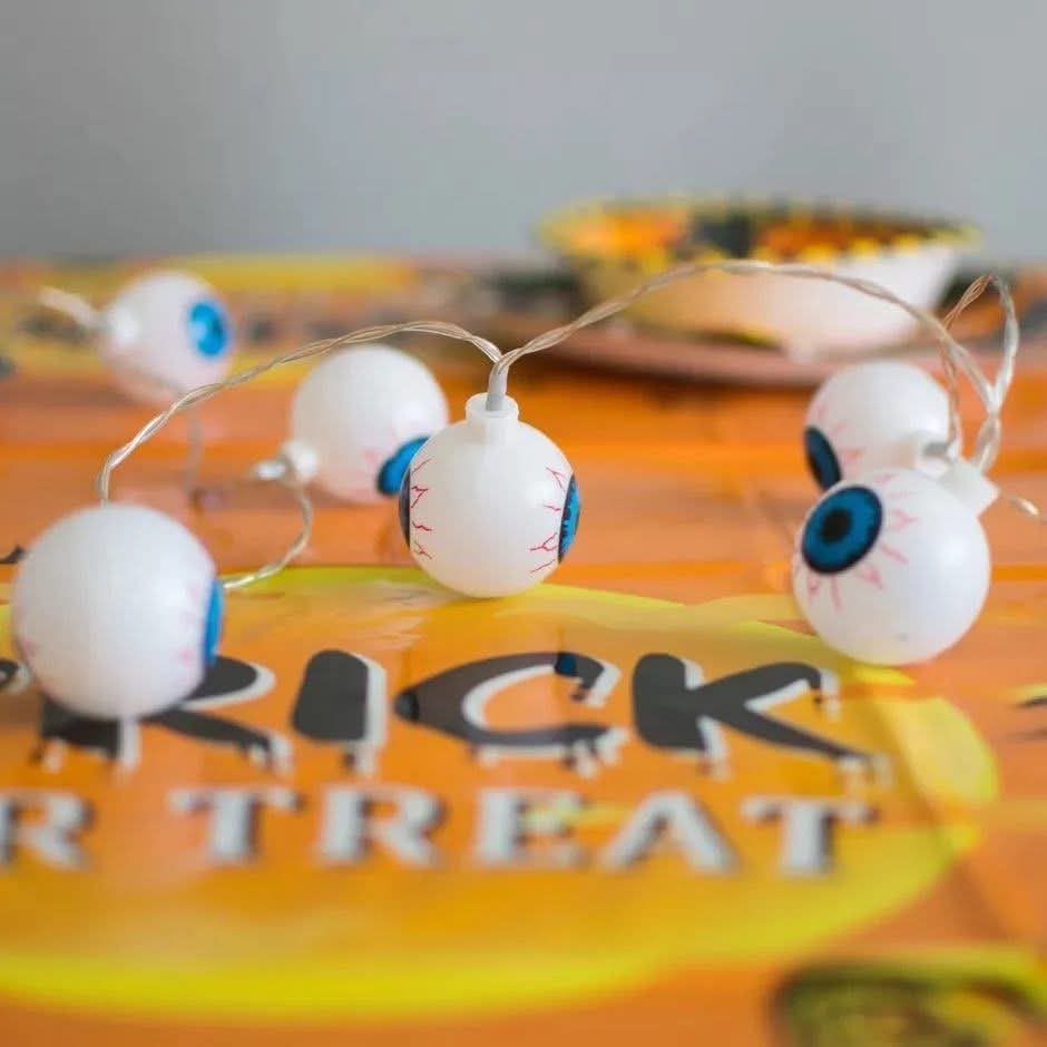 10 string LED halloween eyeball lights
