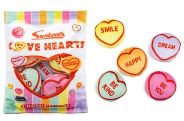 Official swizzles mini love hearts plush toy