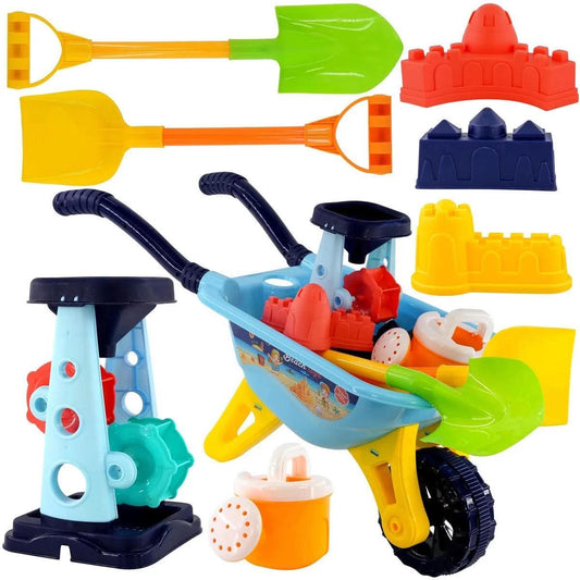 Children sand and water beach toys mill wheelbarrow accessories playset
