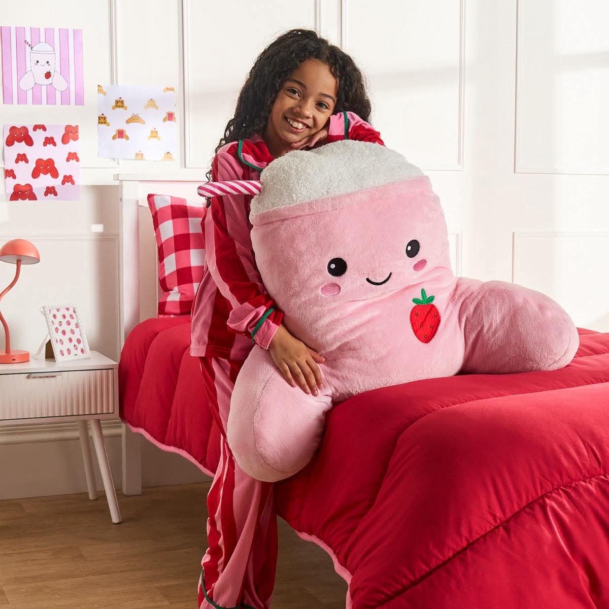 Molly The Milkshake cuddle cushion - pink