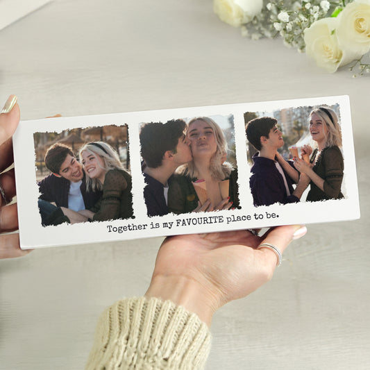 Personalised Photo Upload Mantel Block