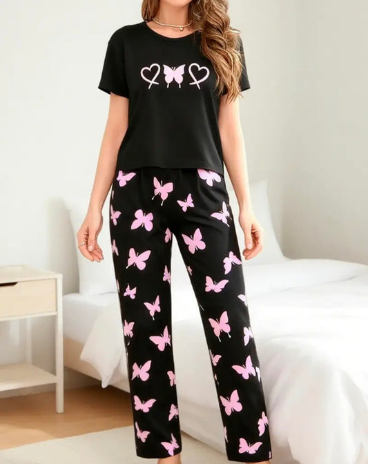 Butterfly Print Pyjamas