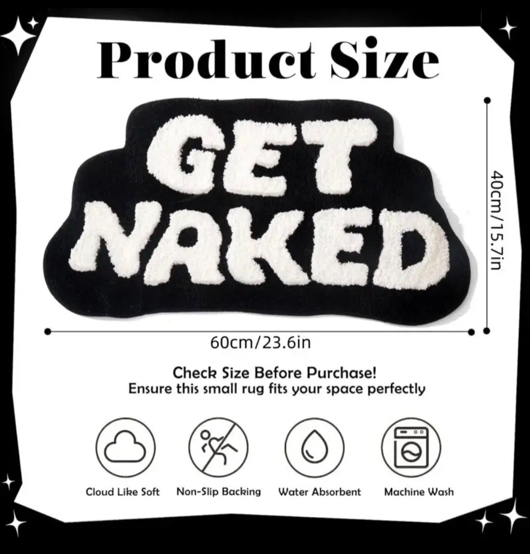 Get Naked Bathroom Matt