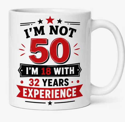 Funny 50th birthday mug