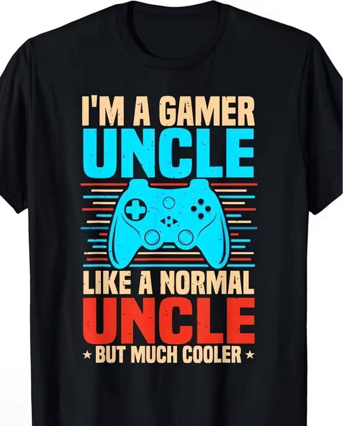 "I'm a gamer uncle" retro gaming t-shirt