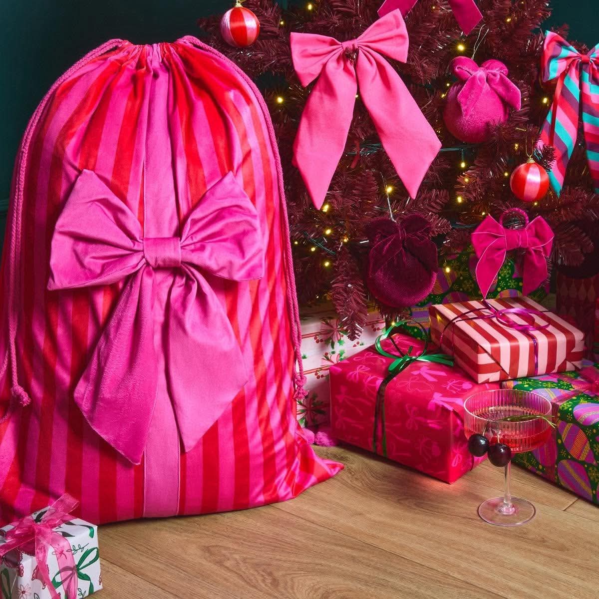 Bow christmas sack
