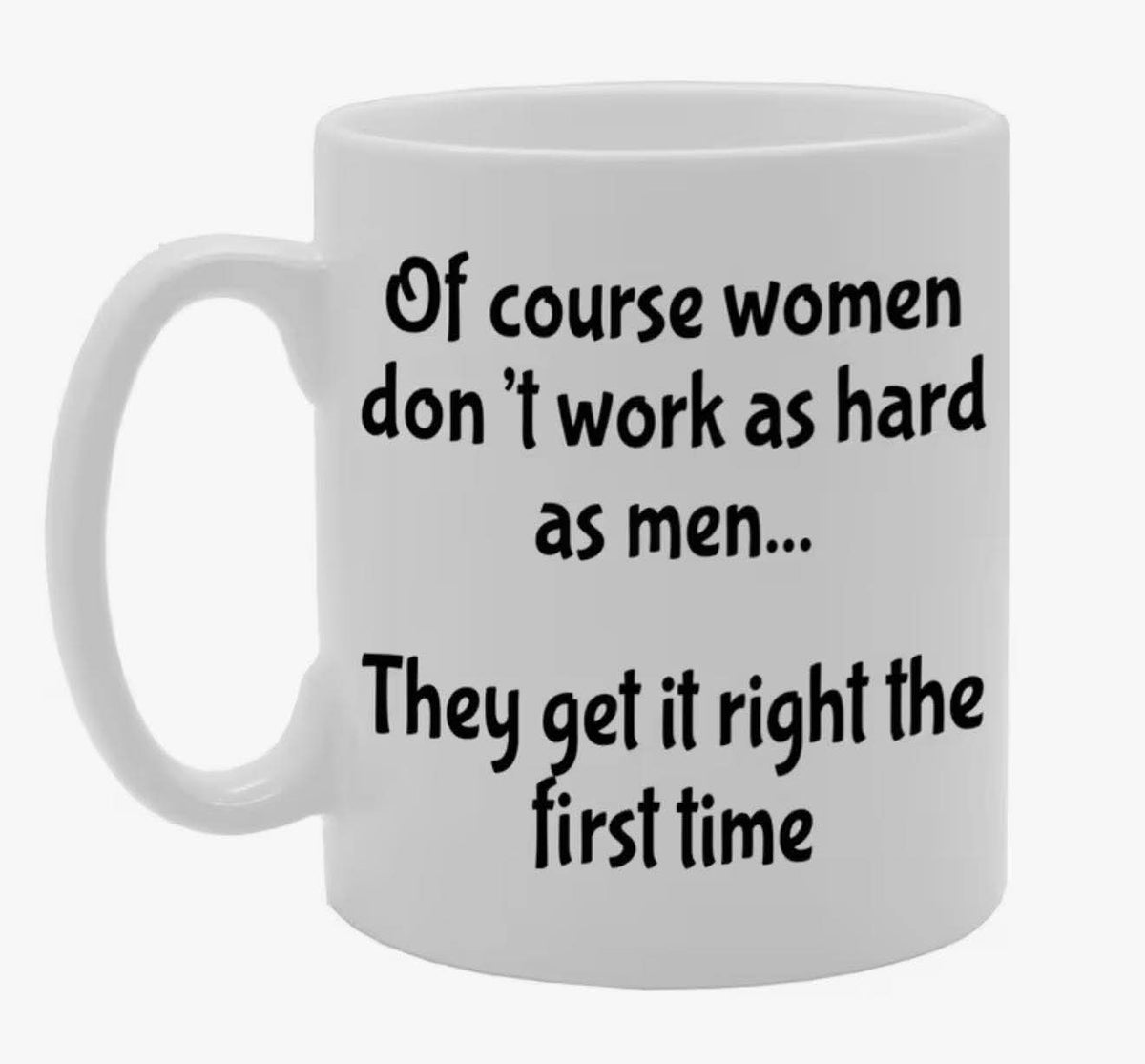Working hard mug