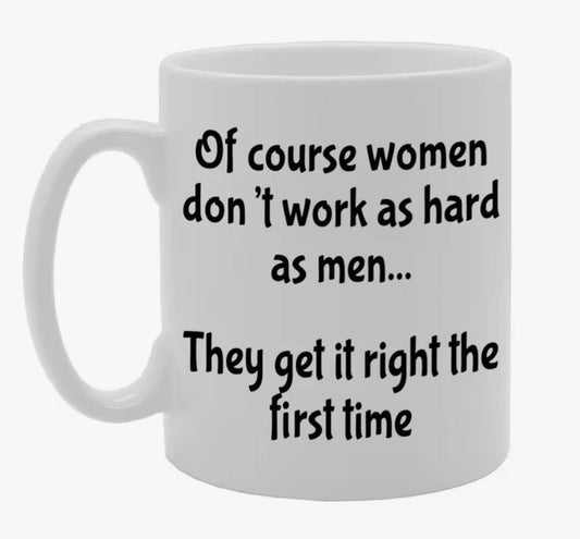 Working hard mug