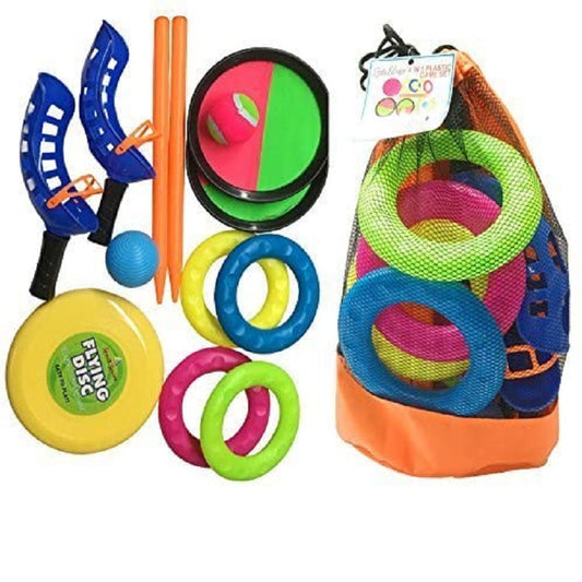 4-in-1 Garden Beach Sports Game Set