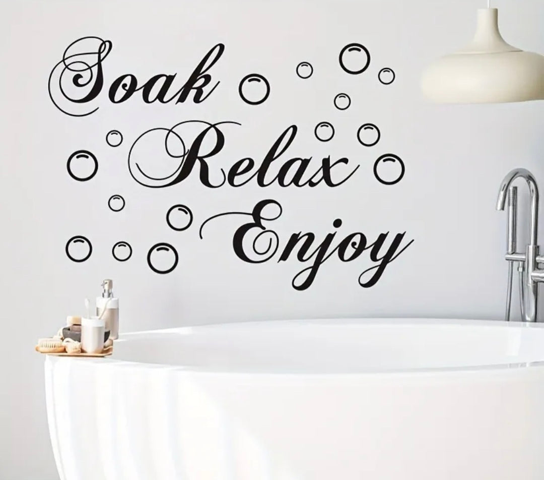 A Removable Self-Adhesive Black Wall Sticker