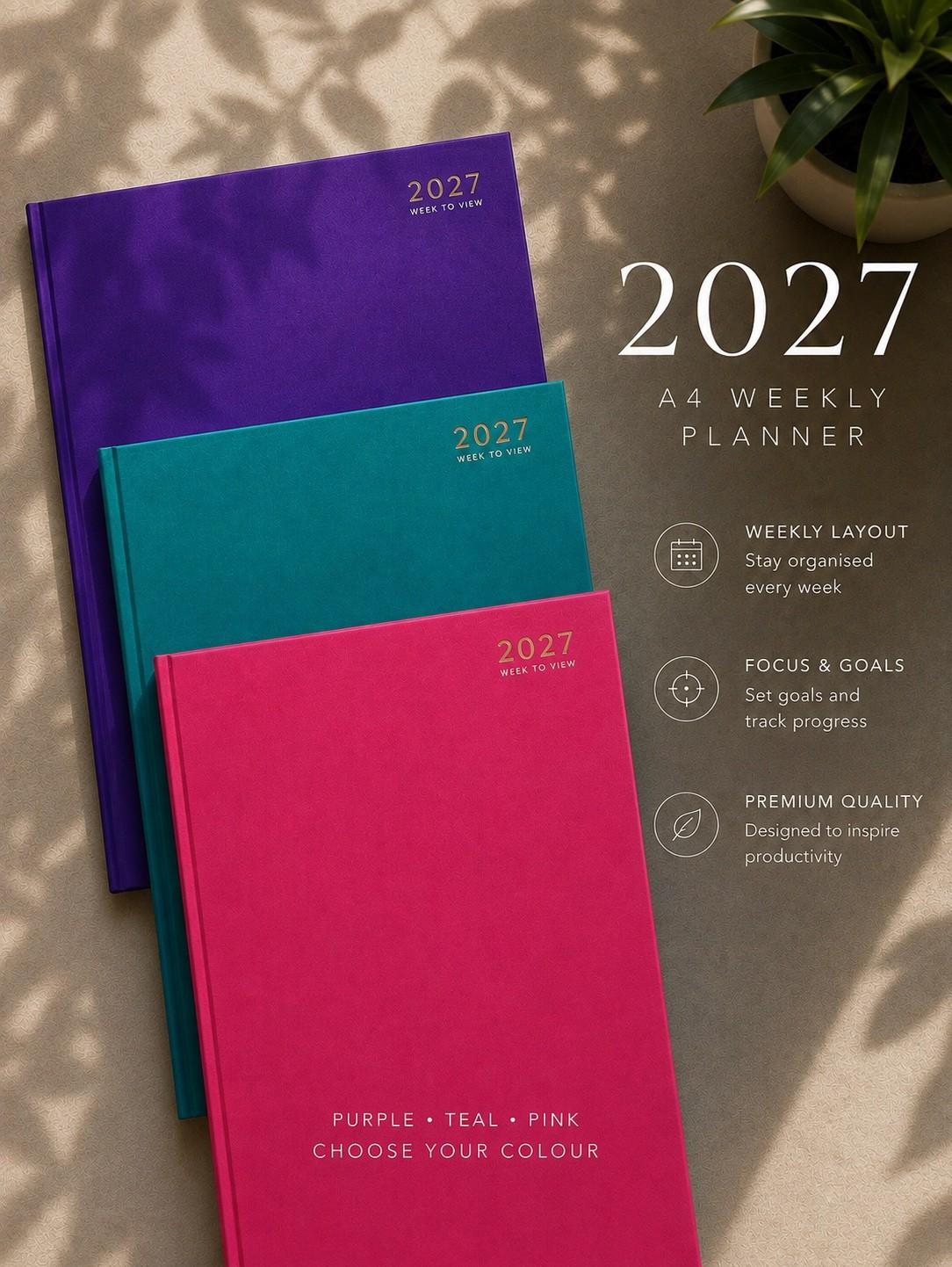 2027 A4 week to view diary
