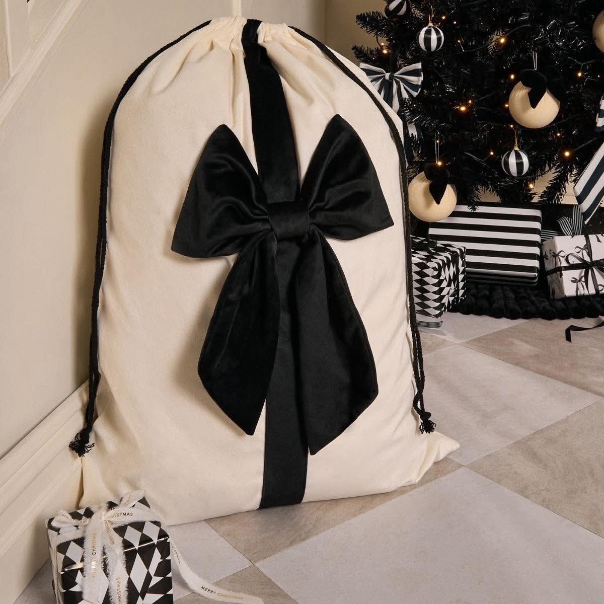 Bow christmas sack