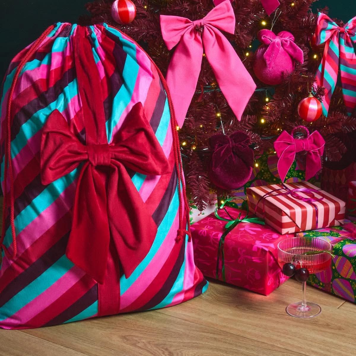 Bow christmas sack