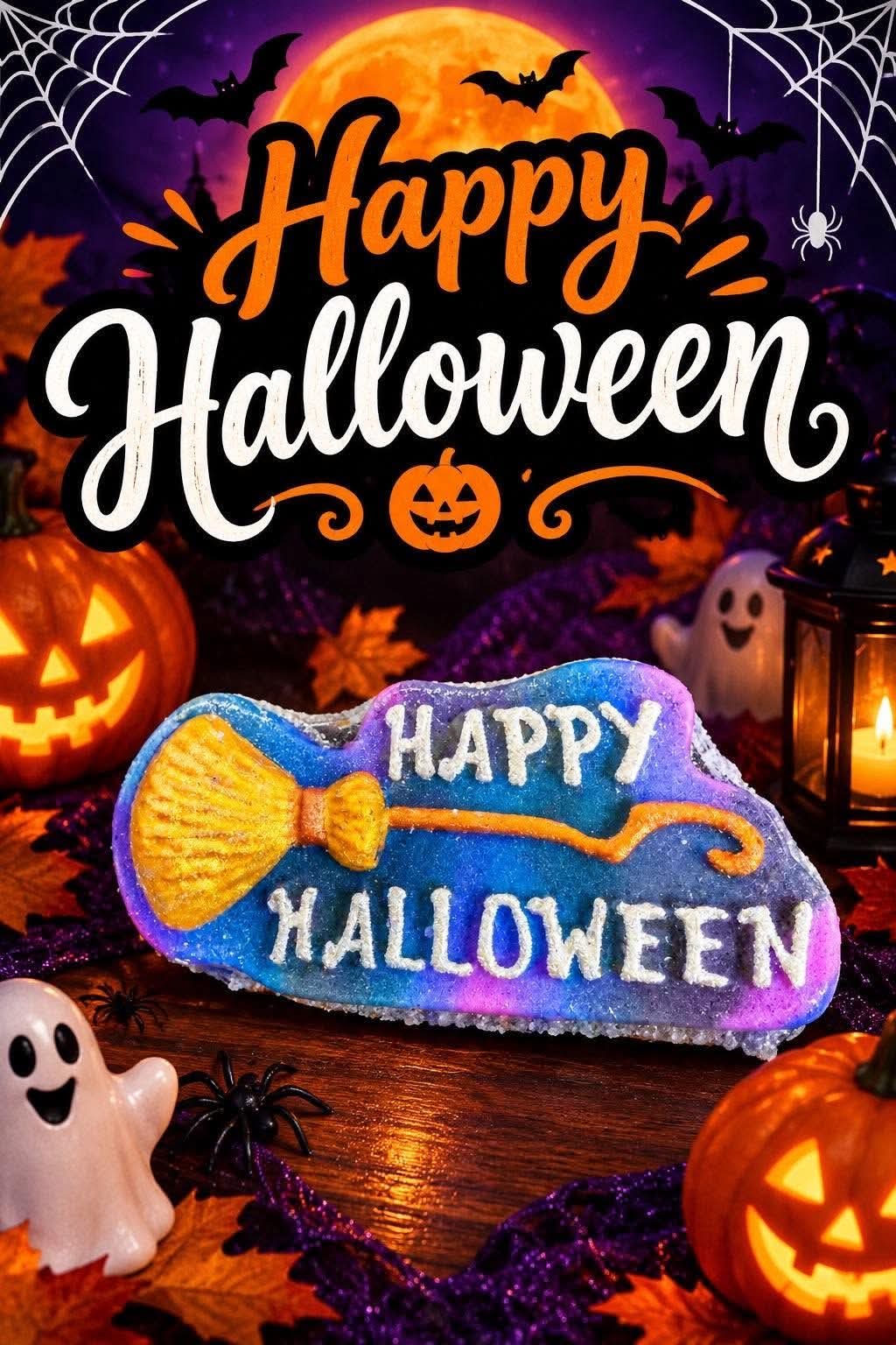 Happy halloween bath bomb