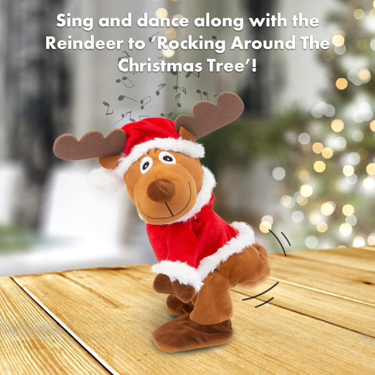 Musical twerking reindeer christmas decoration