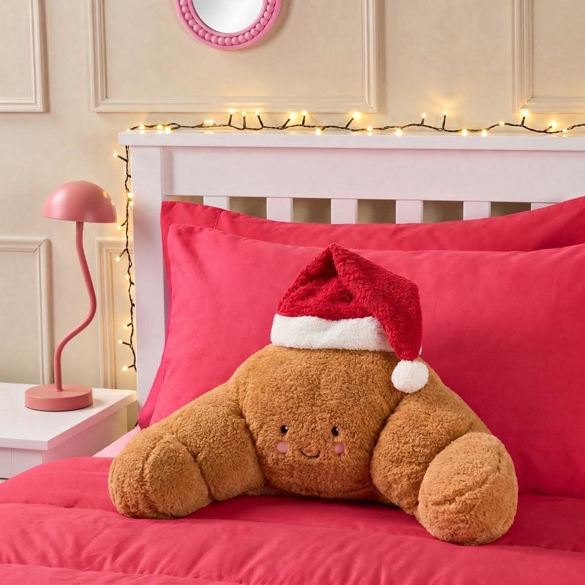 Claude The Santa Crossiant cuddle cushion - Brown