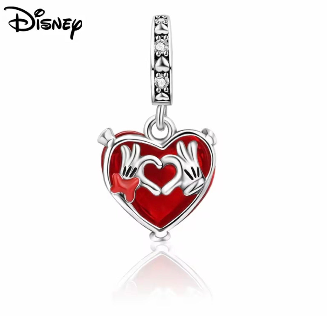 Love Heart Mickey Mouse Charm