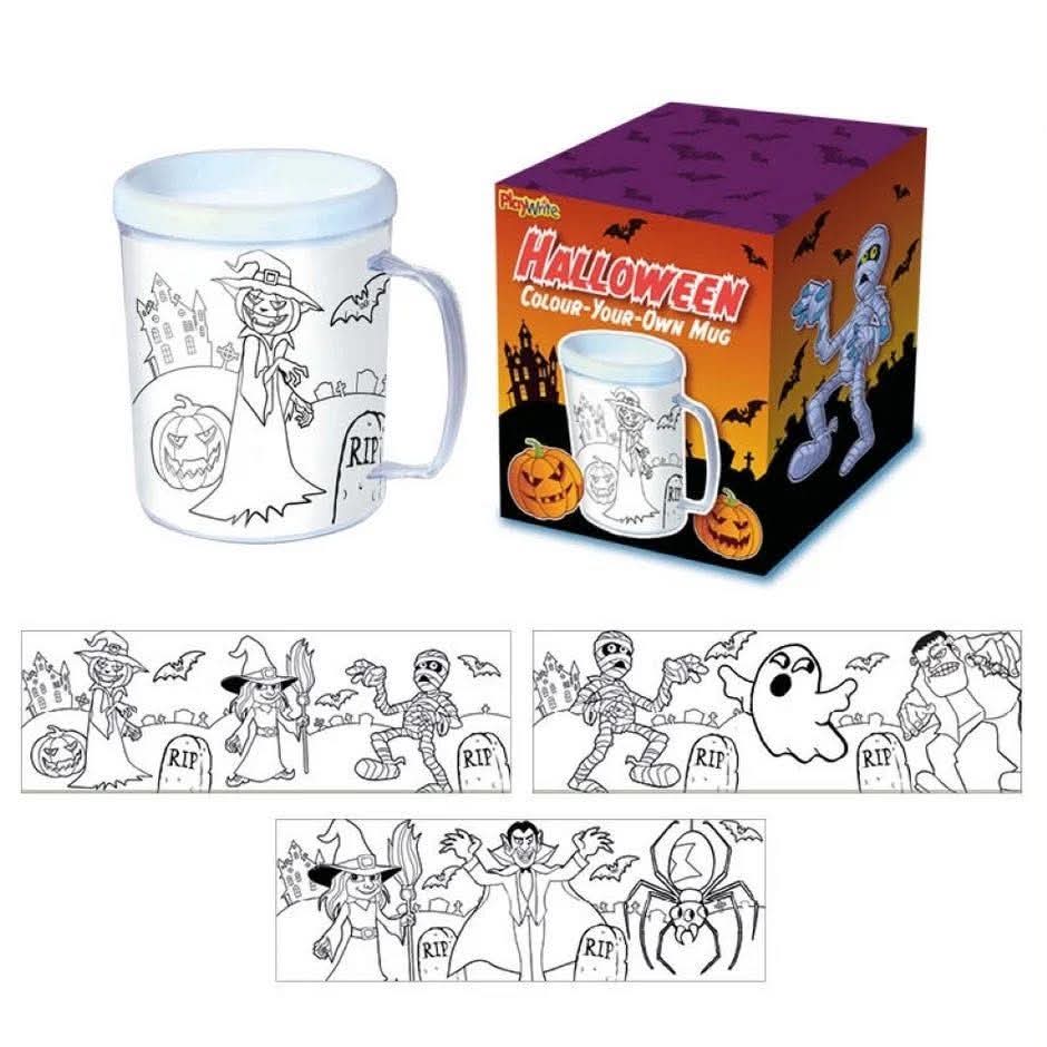 Halloween colour your own mug