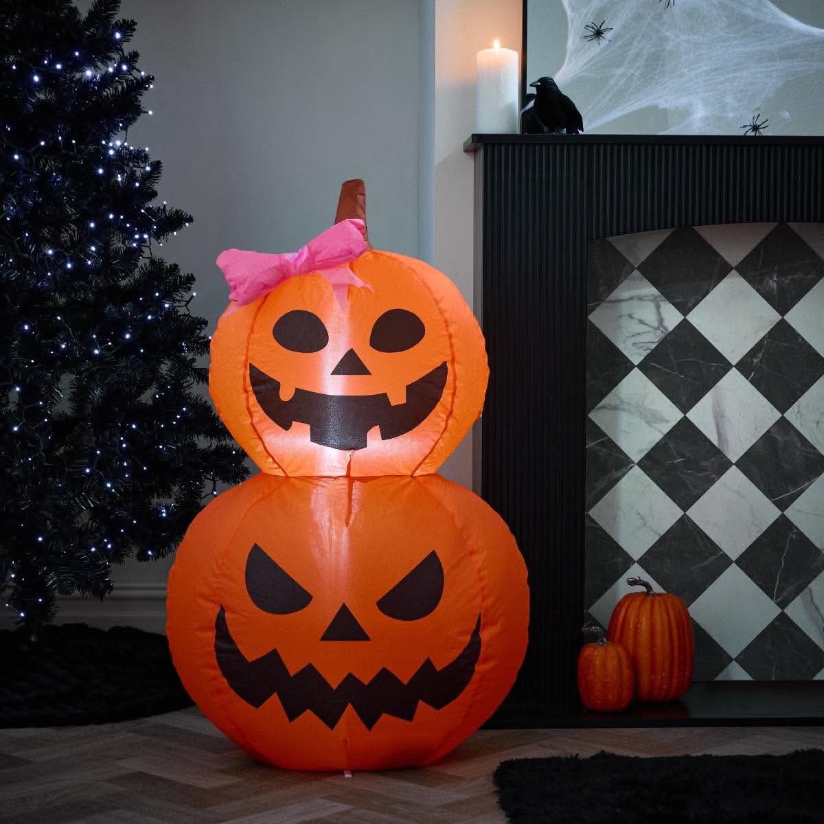 Indoor/outdoor inflatable pumpkin decoration - orange